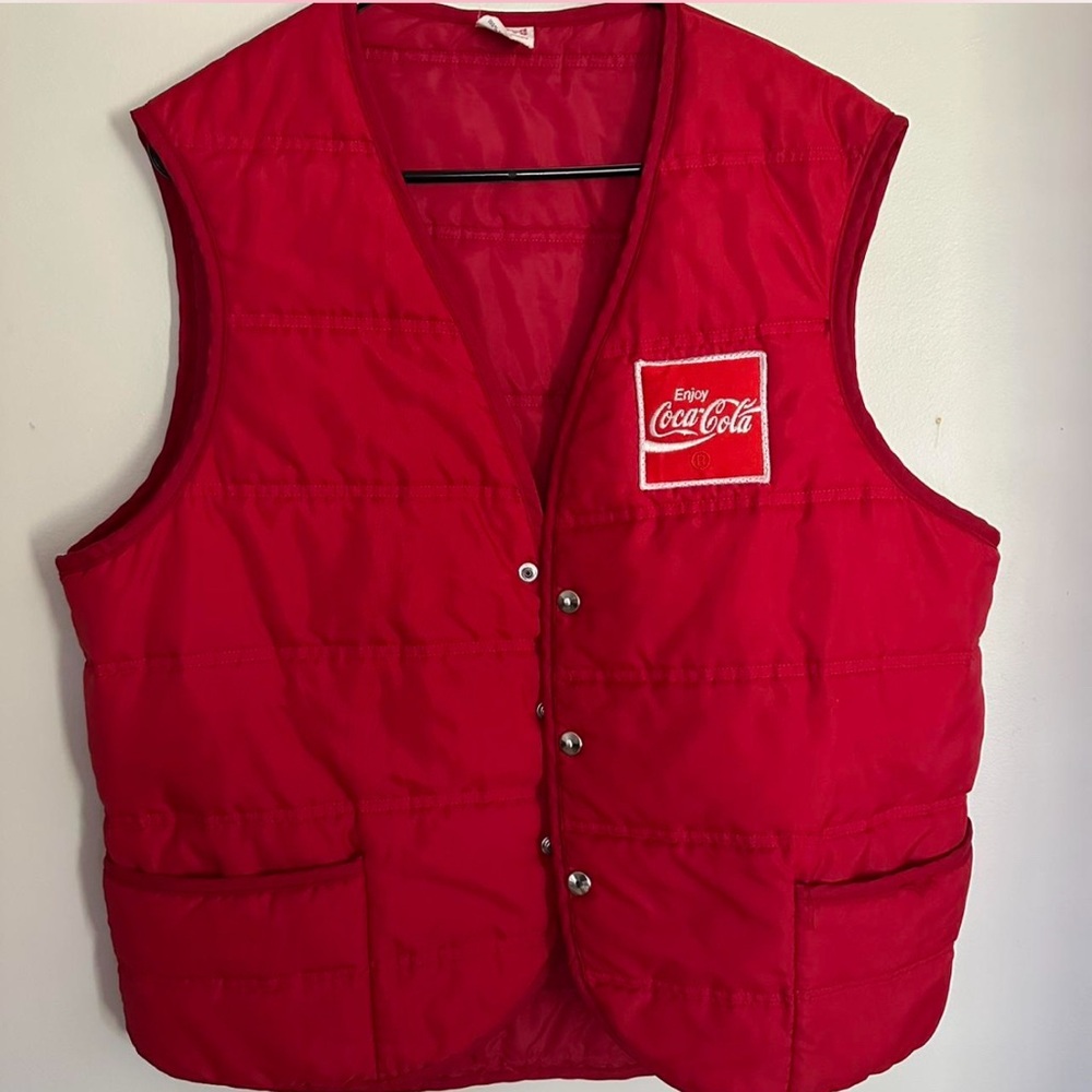 Made in USA Unitog Coca-Cola Red Vest.